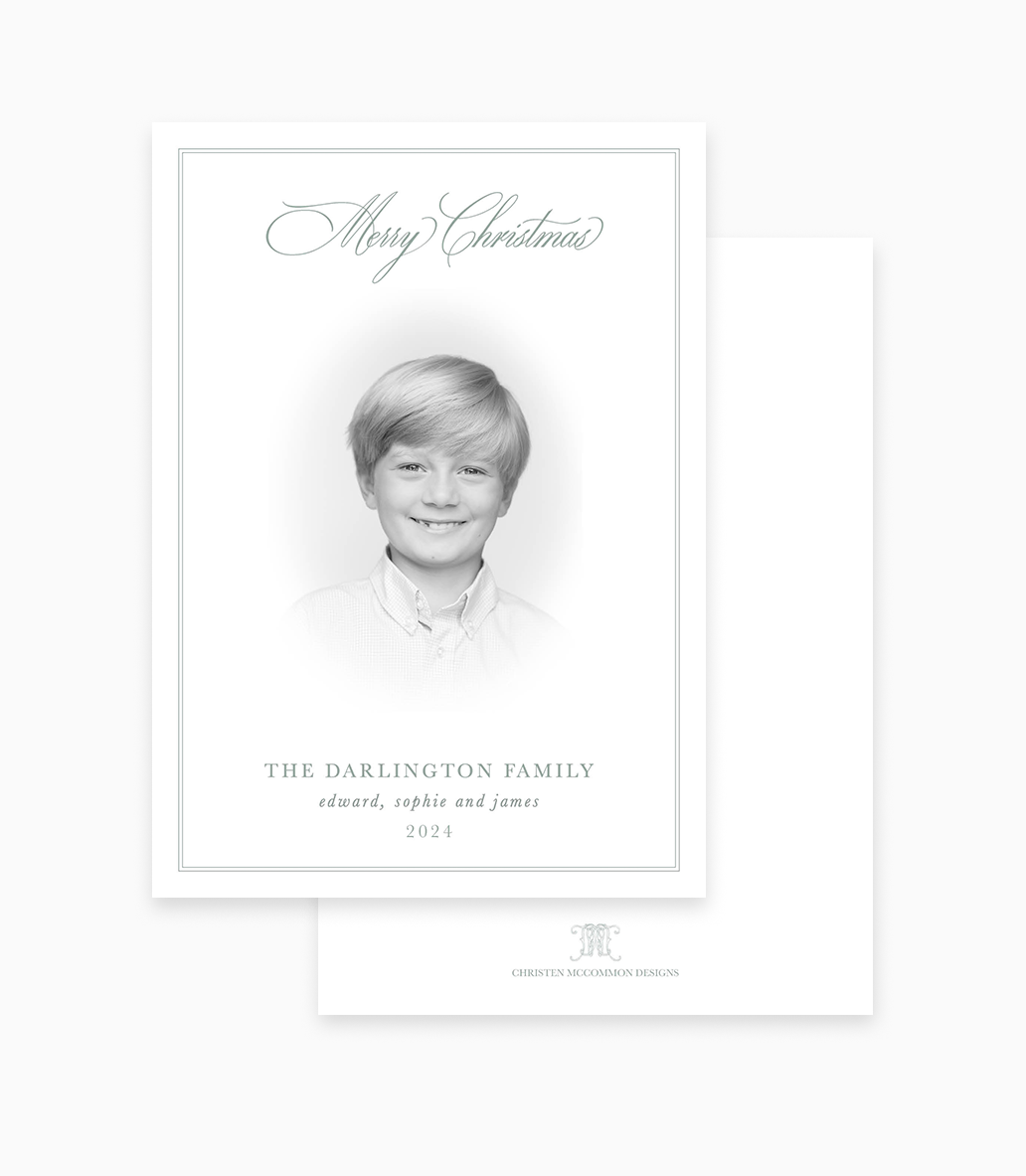 Classic Border I Holiday Card